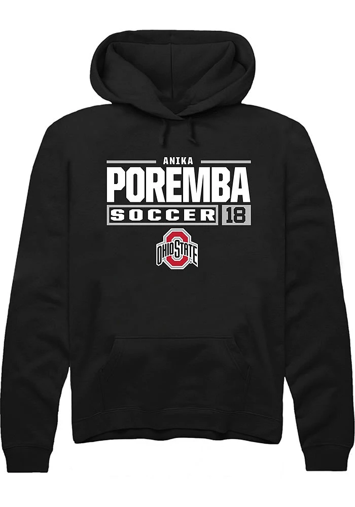 Anika Poremba Rally Ohio State Buckeyes Mens NIL Stacked Box Long Sleeve Hoodie