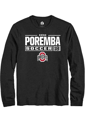 Anika Poremba Ohio State Buckeyes Rally NIL Stacked Box Long Sleeve T Shirt