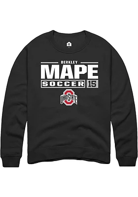 Berkley Mape Rally Ohio State Buckeyes Mens NIL Stacked Box Long Sleeve Crew Sweatshirt