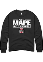 Berkley Mape Rally Ohio State Buckeyes Mens NIL Stacked Box Long Sleeve Crew Sweatshirt