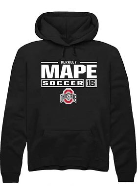 Berkley Mape Rally Ohio State Buckeyes Mens NIL Stacked Box Long Sleeve Hoodie