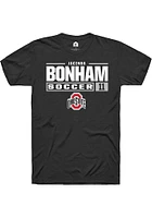 Jacinda Bonham Ohio State Buckeyes Rally NIL Stacked Box Short Sleeve T Shirt