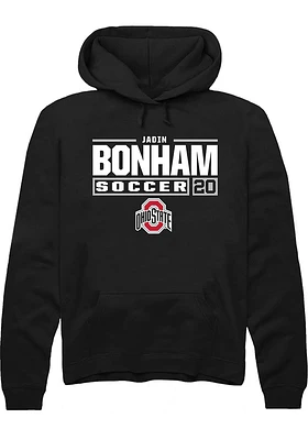 Jadin Bonham Rally Ohio State Buckeyes Mens NIL Stacked Box Long Sleeve Hoodie