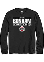 Jadin Bonham Ohio State Buckeyes Rally NIL Stacked Box Long Sleeve T Shirt