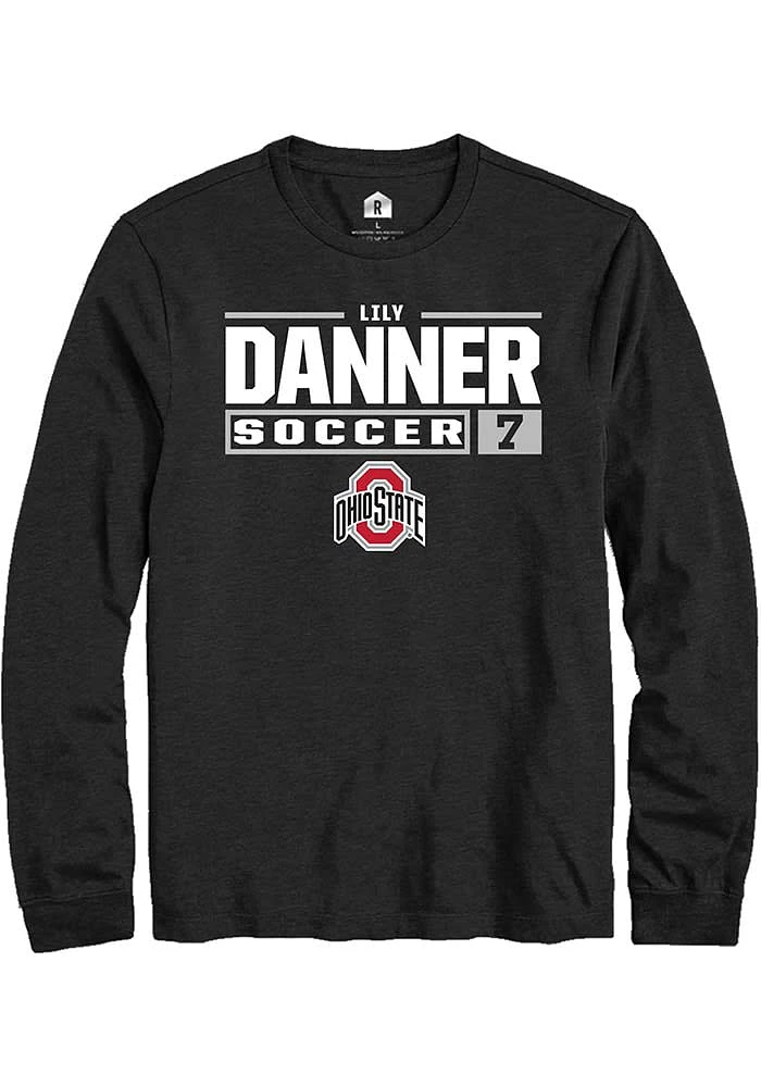 Lily Danner Ohio State Buckeyes Rally NIL Stacked Box Long Sleeve T Shirt
