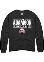 Tatum Adamson Rally Ohio State Buckeyes Mens NIL Stacked Box Long Sleeve Crew Sweatshirt