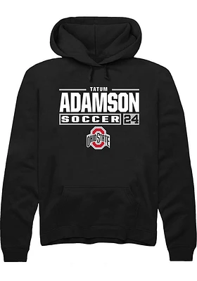 Tatum Adamson Rally Ohio State Buckeyes Mens NIL Stacked Box Long Sleeve Hoodie