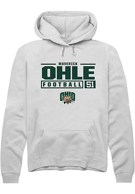 Maverick Ohle Rally Ohio Bobcats Mens NIL Stacked Box Long Sleeve Hoodie