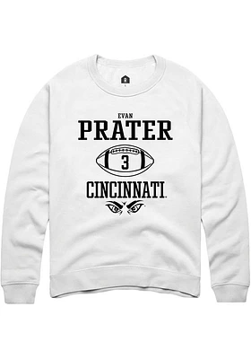 Evan Prater Rally Cincinnati Bearcats Mens NIL Sport Icon Long Sleeve Crew Sweatshirt