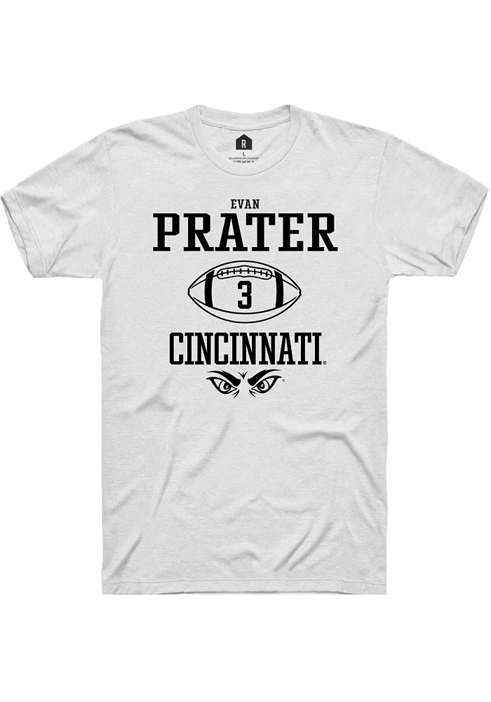 Evan Prater Cincinnati Bearcats Rally NIL Sport Icon Short Sleeve T Shirt