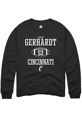 Gavin Gerhardt Rally Cincinnati Bearcats Mens NIL Sport Icon Long Sleeve Crew Sweatshirt