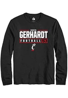 Gavin Gerhardt Cincinnati Bearcats Rally NIL Stacked Box Long Sleeve T Shirt