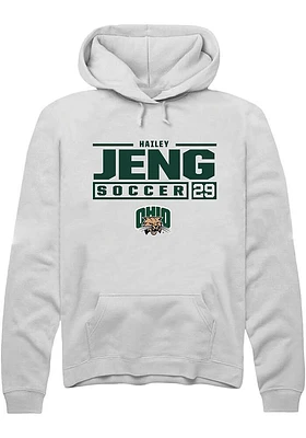 Hailey Jeng Rally Ohio Bobcats Mens NIL Stacked Box Long Sleeve Hoodie