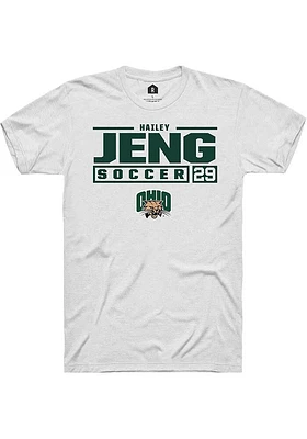Hailey Jeng Ohio Bobcats Rally NIL Stacked Box Short Sleeve T Shirt