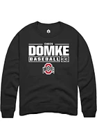 Chris Domke Rally Ohio State Buckeyes Mens NIL Stacked Box Long Sleeve Crew Sweatshirt