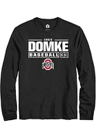 Chris Domke Ohio State Buckeyes Rally NIL Stacked Box Long Sleeve T Shirt