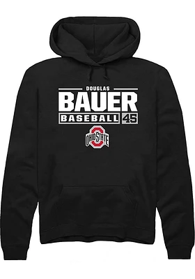 Douglas Bauer Rally Ohio State Buckeyes Mens NIL Stacked Box Long Sleeve Hoodie