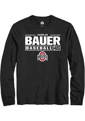 Douglas Bauer Ohio State Buckeyes Rally NIL Stacked Box Long Sleeve T Shirt