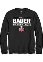 Douglas Bauer Ohio State Buckeyes Rally NIL Stacked Box Long Sleeve T Shirt