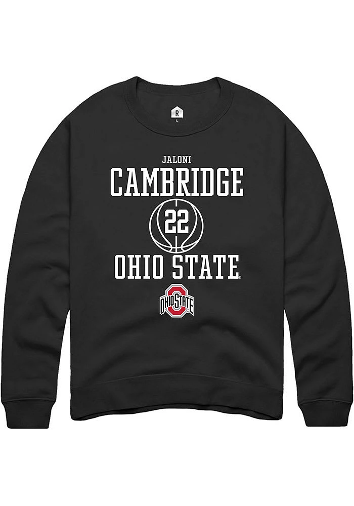 Jaloni Cambridge Rally Ohio State Buckeyes Mens NIL Sport Icon Long Sleeve Crew Sweatshirt