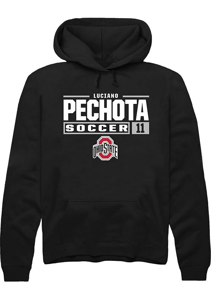 Luciano Pechota Rally Ohio State Buckeyes Mens NIL Stacked Box Long Sleeve Hoodie