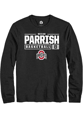 Micah Parrish  Ohio State Buckeyes Rally NIL Stacked Box Long Sleeve T Shirt