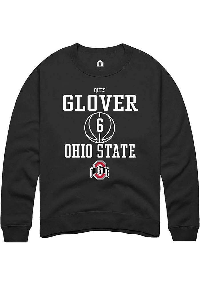 Ques Glover Rally Ohio State Buckeyes Mens NIL Sport Icon Long Sleeve Crew Sweatshirt