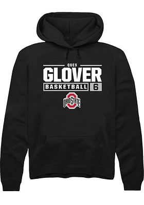 Ques Glover Rally Ohio State Buckeyes Mens NIL Stacked Box Long Sleeve Hoodie