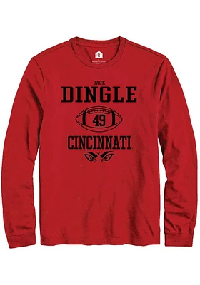 Jack Dingle  Cincinnati Bearcats Red Rally NIL Sport Icon Long Sleeve T Shirt