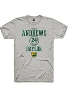 Sarah Andrews  Baylor Bears Ash Rally NIL Sport Icon Short Sleeve T Shirt