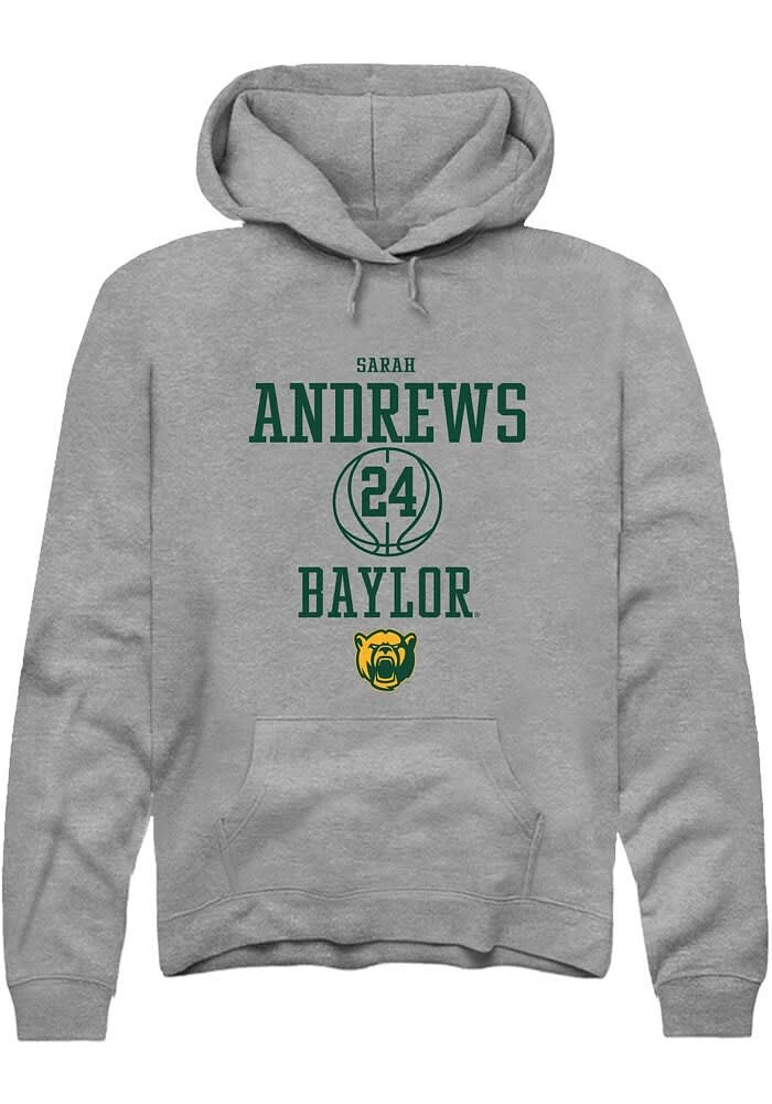 Sarah Andrews Rally Baylor Bears Mens Graphite NIL Sport Icon Long Sleeve Hoodie