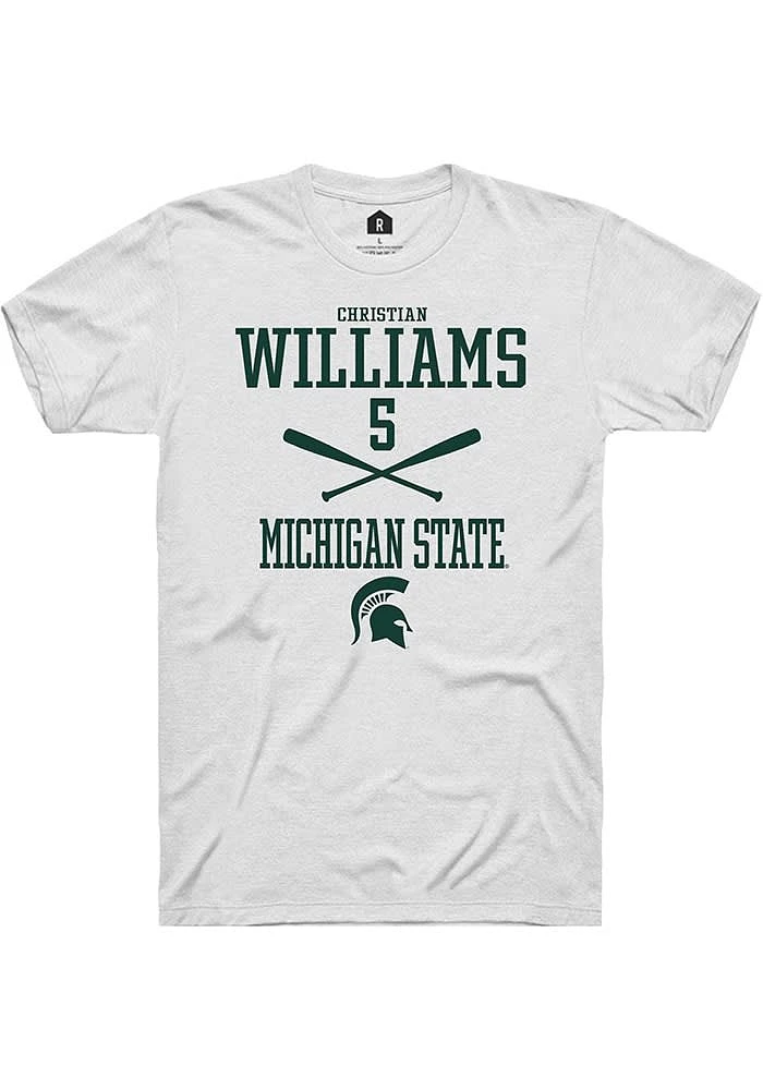 Christian Williams Michigan State Spartans Rally NIL Sport Icon Short Sleeve T Shirt