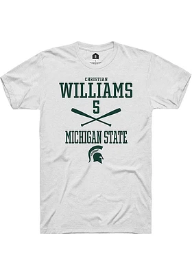 Christian Williams Michigan State Spartans Rally NIL Sport Icon Short Sleeve T Shirt