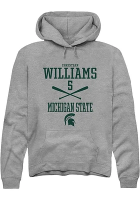 Christian Williams  Rally Michigan State Spartans Mens Graphite NIL Sport Icon Long Sleeve Hoodie