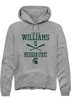 Christian Williams  Rally Michigan State Spartans Mens Graphite NIL Sport Icon Long Sleeve Hoodie