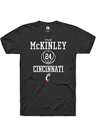 Tyler McKinley  Cincinnati Bearcats Black Rally NIL Sport Icon Short Sleeve T Shirt