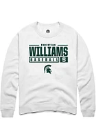 Christian Williams Rally Michigan State Spartans Mens NIL Stacked Box Long Sleeve Crew Swea