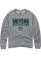 Allyson Meyers  Rally Ohio Bobcats Mens Graphite NIL Stacked Box Long Sleeve Crew Sweatshirt