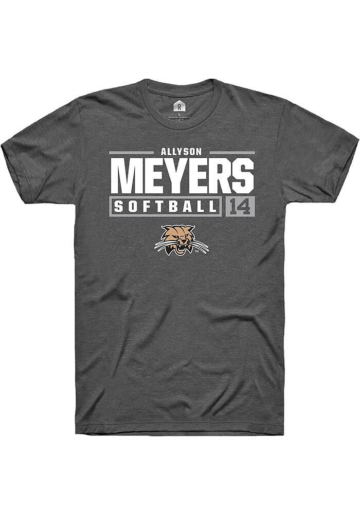 Allyson Meyers Ohio Bobcats Rally NIL Stacked Box Short Sleeve T Shirt