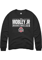 John Mobley Jr. Rally Ohio State Buckeyes Mens NIL Stacked Box Long Sleeve Crew Sweatshirt