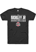 John Mobley Jr. Ohio State Buckeyes Rally NIL Stacked Box Short Sleeve T Shirt