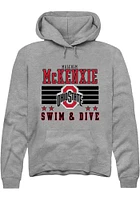 Malcolm McKenxie Rally Ohio State Buckeyes Mens NIL Striped Long Sleeve Hoodie