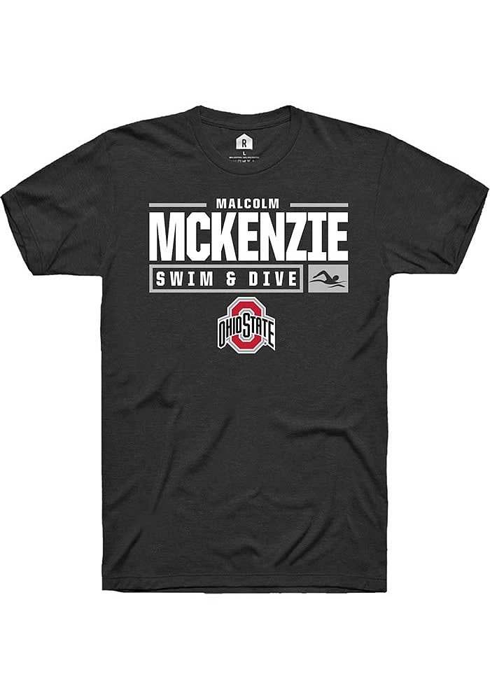 Malcolm McKenxie Ohio State Buckeyes Rally NIL Stacked Box Short Sleeve T Shirt