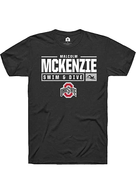 Malcolm McKenxie Ohio State Buckeyes Rally NIL Stacked Box Short Sleeve T Shirt