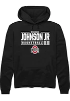 Meechie Johnson Jr. Rally Ohio State Buckeyes Mens NIL Stacked Box Long Sleeve Hoodie