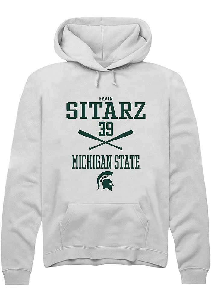 Gavin Sitarz Rally Michigan State Spartans Mens NIL Sport Icon Long Sleeve Hoodie