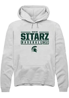 Gavin Sitarz Rally Michigan State Spartans Mens NIL Stacked Box Long Sleeve Hoodie