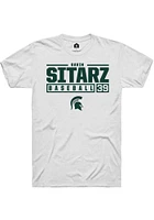 Gavin Sitarz Michigan State Spartans Rally NIL Stacked Box Short Sleeve T Shirt