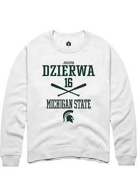 Joseph Dzierwa Rally Michigan State Spartans Mens NIL Sport Icon Long Sleeve Crew Sweatshir