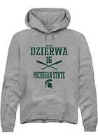 Joseph Dzierwa  Rally Michigan State Spartans Mens Graphite NIL Sport Icon Long Sleeve Hoodie